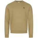 U.S. POLO ASSN. Herren Sweatshirt Pullover P015 Beige-Navy-Größe S - Gr. S