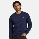 U.S. POLO ASSN. Herren Sweatshirt Pullover P015 Navy-Beige-Größe S - Gr. S