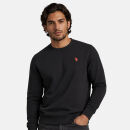 U.S. POLO ASSN. Herren Sweatshirt Pullover P015 Schwarz-Rust-Größe XXL - Gr. 2XL