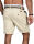 Indicode Herren Chino Shorts kurze Hose inkl. Gürtel B499 Beige Größe XXL - Gr. 2XL