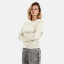 U.S. POLO ASSN. Damen Sweatshirt Pullover P016 Weiss/Sand-Beige-Größe M - Gr. M