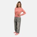 U.S. POLO ASSN. Damen Sweatshirt Pullover P016 Darkrose-Beige-Größe M - Gr. M