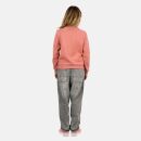U.S. POLO ASSN. Damen Sweatshirt Pullover P016 Darkrose-Beige-Größe M - Gr. M