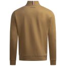 U.S. POLO ASSN. Herren Pullover Half Zip P017 Beige/Safari-Navy-Größe S - Gr. S