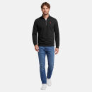 U.S. POLO ASSN. Herren Pullover Half Zip P017 Schwarz-Rust-Größe S - Gr. S