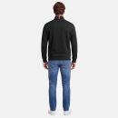 U.S. POLO ASSN. Herren Pullover Half Zip P017 Schwarz-Rust-Größe S - Gr. S