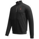 U.S. POLO ASSN. Herren Pullover Half Zip P017 Schwarz-Rust-Größe S - Gr. S