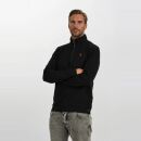 U.S. POLO ASSN. Herren Pullover Half Zip P017 Schwarz-Rust-Größe L - Gr. L