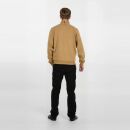 U.S. POLO ASSN. Herren Sweatjacke P018 Beige/Safari-Navy-Größe S - Gr. S