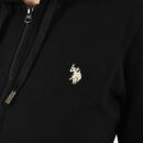 U.S. POLO ASSN. Damen Sweatjacke P019 Schwarz-Beige-Größe L - Gr. L