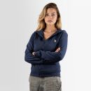 U.S. POLO ASSN. Damen Sweatjacke P019 Navy-Beige-Größe L - Gr. L
