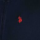 U.S. POLO ASSN. Herren Sweatjacke P020 Navy-Rot-Größe S - Gr. S