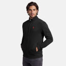 U.S. POLO ASSN. Herren Sweatjacke P020 Schwarz-Rot-Größe XL - Gr. XL