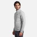 U.S. POLO ASSN. Herren Sweatjacke P020 Grau-Melange-Navy-Größe XL - Gr. XL