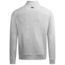 U.S. POLO ASSN. Herren Sweatjacke P020 Grau-Melange-Navy-Größe XL - Gr. XL