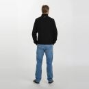 U.S. POLO ASSN. Herren Pullover Half Zip P021 Schwarz-Rot-Größe S - Gr. S