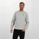 U.S. POLO ASSN. Herren Sweatshirt Pullover P022 Grau-Melange-Navy-Größe M - Gr. M