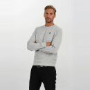 U.S. POLO ASSN. Herren Sweatshirt Pullover P022 Grau-Melange-Navy-Größe M - Gr. M