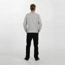 U.S. POLO ASSN. Herren Sweatshirt Pullover P022 Grau-Melange-Navy-Größe M - Gr. M
