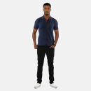 U.S. Polo Assn. Herren Classic Fit kurzarm Poloshirt zweifarbig P002 Navy-Rot-Größe L - Gr. L