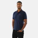 U.S. Polo Assn. Herren Classic Fit kurzarm Poloshirt zweifarbig P002 Navy-Rot-Größe L - Gr. L