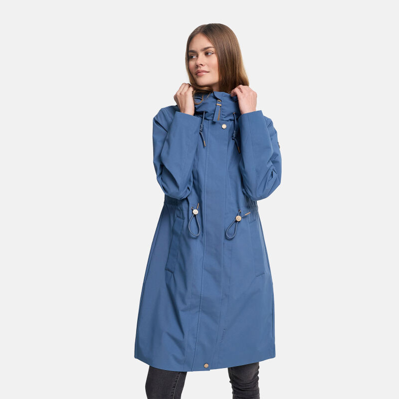 Marikoo Zilandaa Damen Parka N136 Dusty Blue Größe M - Gr.48