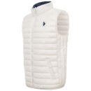 U.S. POLO ASSN. Herren Weste P025 Weiss-Navy-Größe L - Gr. L