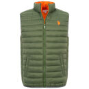 U.S. POLO ASSN. Herren Weste P025 Olive-Orange-Größe M - Gr. M