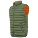 U.S. POLO ASSN. Herren Weste P025 Olive-Orange-Größe M - Gr. M