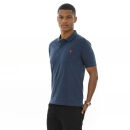 U.S. POLO ASSN. Herren Poloshirt zweifarbig Basic P001 Navy-Rot-Größe XL - Gr. XL