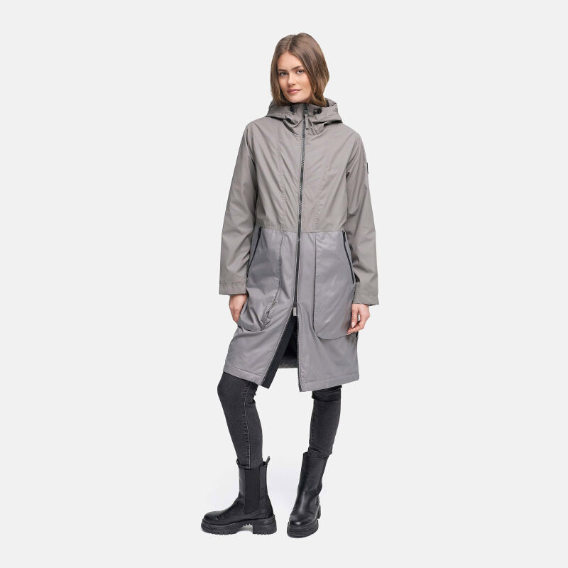 Navahoo Edelumhang Damen Parka N126 Grey Größe XXXL - Gr.46