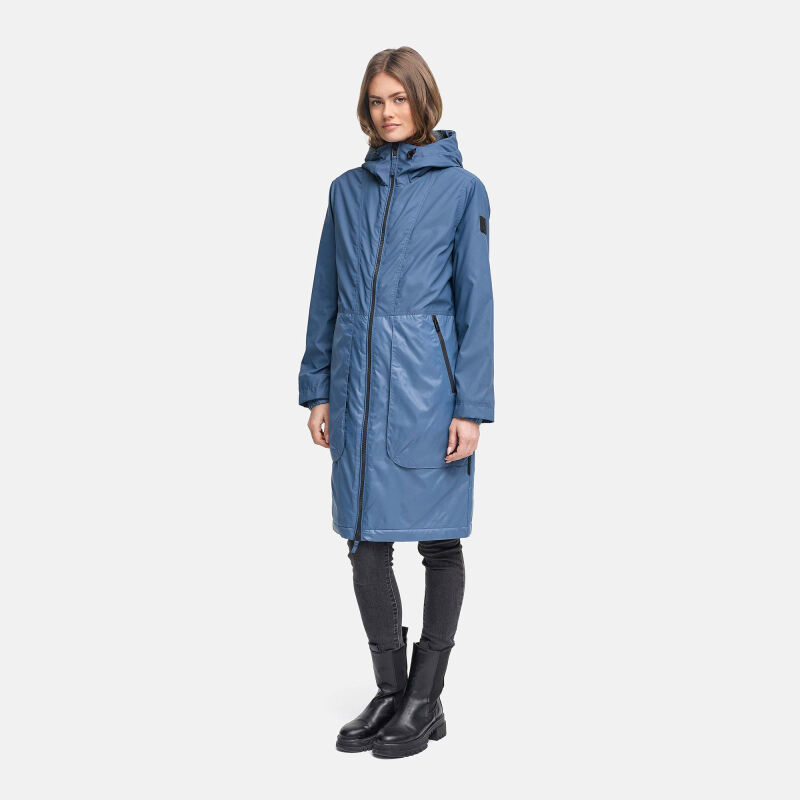 Navahoo Edelumhang Damen Parka N126 Dusty Blue Größe L - Gr.40