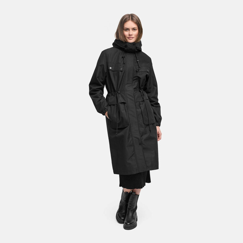 Navahoo Kirschwind Damen Parka N128 Schwarz Größe XS - Gr.34
