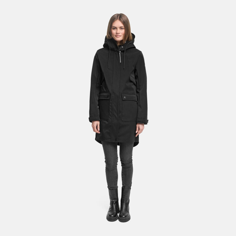 Navahoo Morgennebel Damen Softshelljacke N131 Schwarz Größe XS - Gr.34