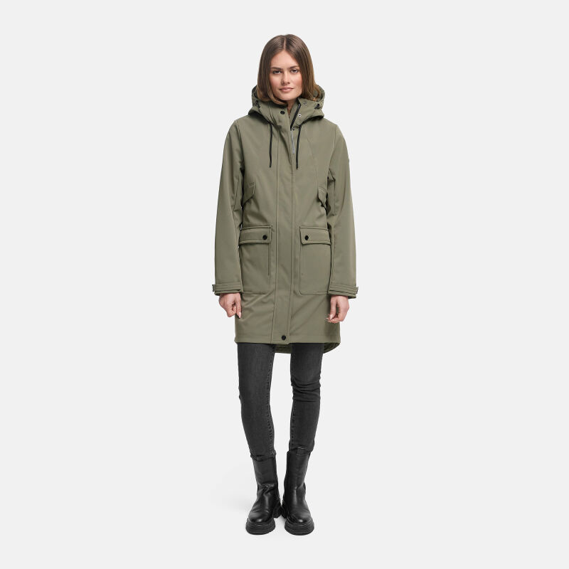 Navahoo Morgennebel Damen Softshelljacke N131 Dusty Olive Größe XL - Gr.42