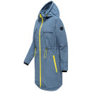 Marikoo Trüffelbonbon Damen Mantel N133 Dusty Blue Größe M - Gr.38