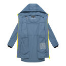 Marikoo Trüffelbonbon Damen Mantel N133 Dusty Blue Größe M - Gr.38