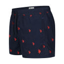 U.S. POLO ASSN. Herren Schwimmshorts Badehose P026 Navy-Rot Größe XL - Gr. XL