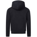 U.S. POLO ASSN. Herren Sweatjacke Hoodie P027 Schwarz-Rot-Größe L - Gr. L