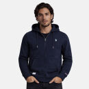 U.S. POLO ASSN. Herren Sweatjacke Hoodie P027 Navy-Royal-Größe S - Gr. S