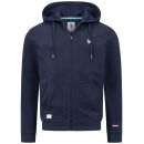 U.S. POLO ASSN. Herren Sweatjacke Hoodie P027 Navy-Royal-Größe S - Gr. S