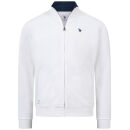 U.S. POLO ASSN. Herren Sweatjacke P028 Weiss-Navy-Größe XL - Gr. XL