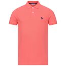 U.S. POLO ASSN. Herren Poloshirt P029 Coral-Navy-Größe XL - Gr. XL