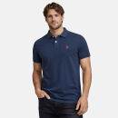 U.S. POLO ASSN. Herren Poloshirt P029 Navy-Rot-Größe M - Gr. M