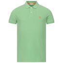 U.S. POLO ASSN. Herren Poloshirt P029 Gruen-Orange-Größe L - Gr. L