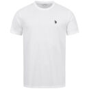 U.S. POLO ASSN Herren T-Shirt P030 Weiss-Schwarz-Größe M - Gr. M