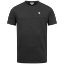 U.S. POLO ASSN Herren T-Shirt P030 Schwarz-Weiss-Größe M - Gr. M