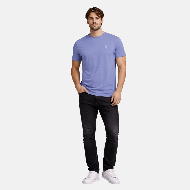 U.S. POLO ASSN Herren T-Shirt P030 Blau-Hellblau-Größe M - Gr. M