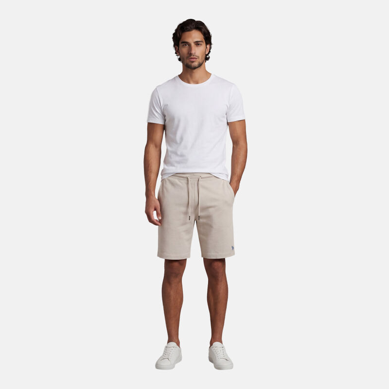U.S. POLO ASSN. Herren Sweatshorts P031 Sand-Royal-Größe M - Gr. M