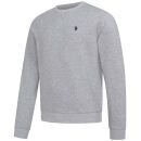 U.S. POLO ASSN. Herren Sweatshirt rundhals P033 GrauMelange--Blau Größe XXL - Gr. 2XL